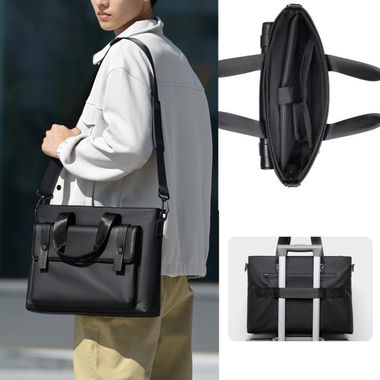 WEIXIER Borsa da lavoro/borsa per laptop da 14 pollici impermeabile, borsa a tracolla casual con tracolla per bagagliaio