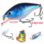 HENGJIA Esca artificiale da pesca a lungo raggio con crankbait per immersioni profonde e lancio lungo., 6cm 6.9g