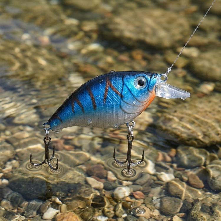 HENGJIA Esca artificiale da pesca a lungo raggio con crankbait per immersioni profonde e lancio lungo., 6cm 6.9g
