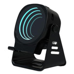 Altoparlante a induzione wireless con supporto per telefono, altoparlante Bluetooth multifunzione da scrivania con luce notturna