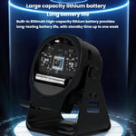Altoparlante a induzione wireless con supporto per telefono, altoparlante Bluetooth multifunzione da scrivania con luce notturna