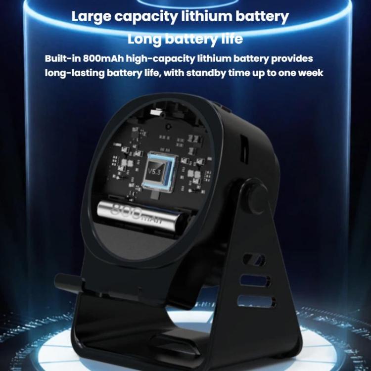 Altoparlante a induzione wireless con supporto per telefono, altoparlante Bluetooth multifunzione da scrivania con luce notturna