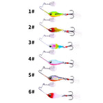 Esca metallica vibrante spinnerbait, HENGJIA VIB053 6cm 10g, HENGJIA VIB054 6cm 15g, HENGJIA VIB055 6cm 20g
