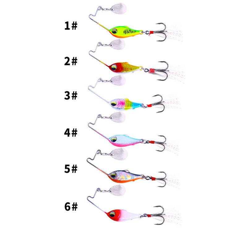 Esca metallica vibrante spinnerbait, HENGJIA VIB053 6cm 10g, HENGJIA VIB054 6cm 15g, HENGJIA VIB055 6cm 20g