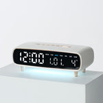Sveglia digitale a LED con luce notturna, visualizzazione di data/giorno della settimana/temperatura, 2 allarmi, timer per il conto alla rovescia, 3 livelli di luminosità, porta di uscita USB.
