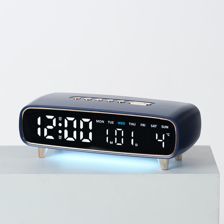 Sveglia digitale a LED con luce notturna, visualizzazione di data/giorno della settimana/temperatura, 2 allarmi, timer per il conto alla rovescia, 3 livelli di luminosità, porta di uscita USB.