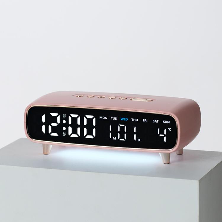 Sveglia digitale a LED con luce notturna, visualizzazione di data/giorno della settimana/temperatura, 2 allarmi, timer per il conto alla rovescia, 3 livelli di luminosità, porta di uscita USB.