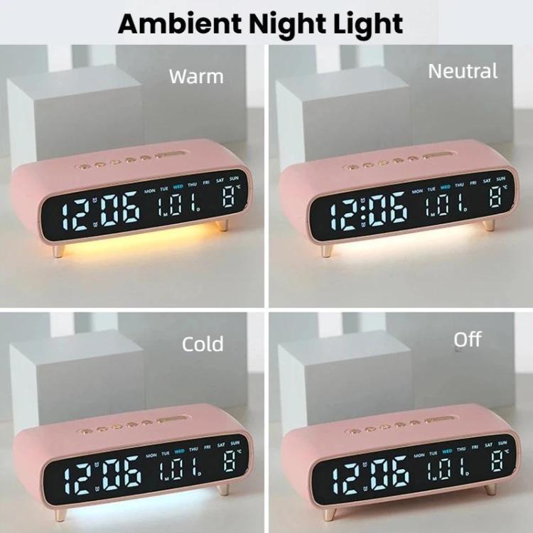Sveglia digitale a LED con luce notturna, visualizzazione di data/giorno della settimana/temperatura, 2 allarmi, timer per il conto alla rovescia, 3 livelli di luminosità, porta di uscita USB.