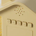 Sveglia digitale a forma di casa con luce notturna, doppia sveglia e funzione timer, 3 livelli di luminosità., GH8063 Yellow, GH8063 Gray
