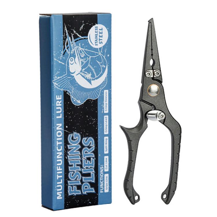Pinza per esche in acciaio inossidabile, pinza multifunzione per la pesca con estrattore di ami, Solid Handle