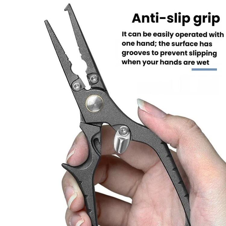 Pinza per esche in acciaio inossidabile, pinza multifunzione per la pesca con estrattore di ami, Solid Handle