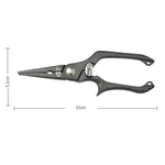 Pinza per esche in acciaio inossidabile, pinza multifunzione per la pesca con estrattore di ami, Solid Handle