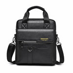 WEIXIER T666 Borsa a tracolla verticale da uomo in pelle PU, borsa a spalla per lavoro e viaggi.