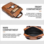 WEIXIER T666 Borsa a tracolla verticale da uomo in pelle PU, borsa a spalla per lavoro e viaggi.