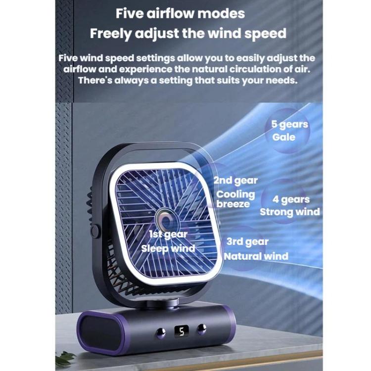 Mini ventilatore da tavolo silenzioso con porta USB
