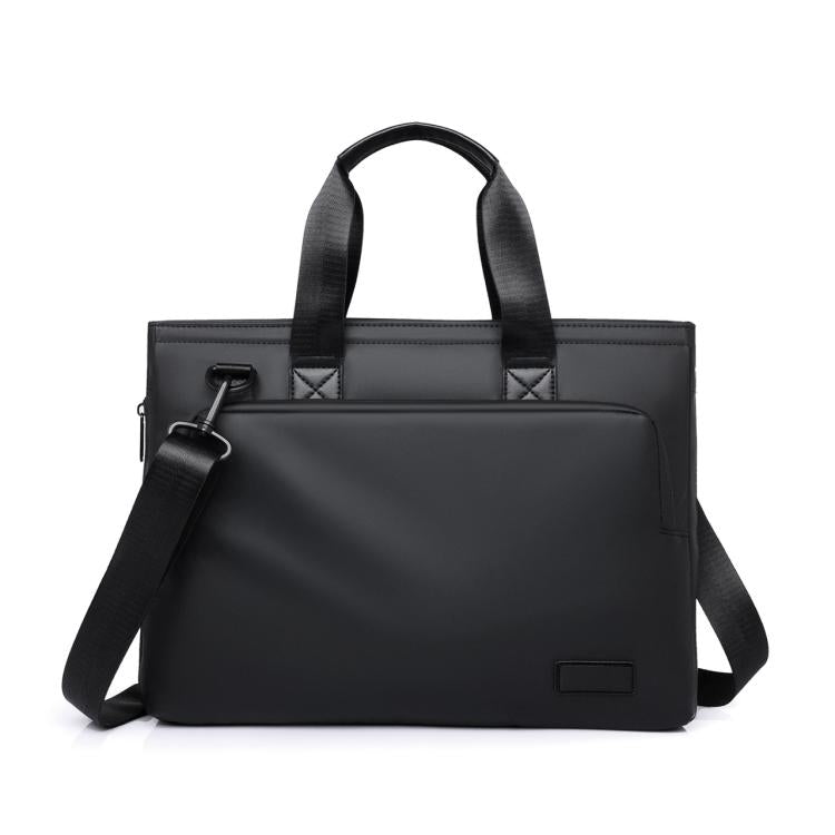 WEIXIER WD5667 Borsa porta laptop espandibile da uomo per laptop da 15,6 pollici, resistente all'acqua, borsa a tracolla per lavoro.