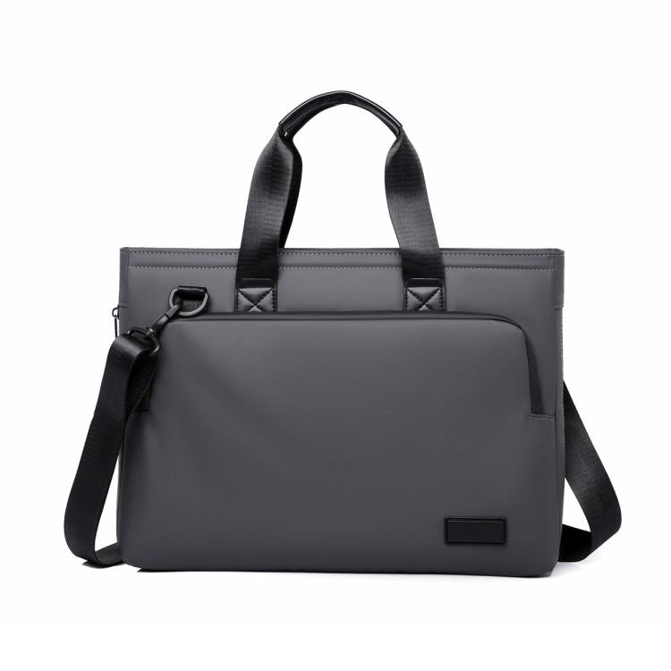 WEIXIER WD5667 Borsa porta laptop espandibile da uomo per laptop da 15,6 pollici, resistente all'acqua, borsa a tracolla per lavoro.