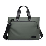 WEIXIER WD5667 Borsa porta laptop espandibile da uomo per laptop da 15,6 pollici, resistente all'acqua, borsa a tracolla per lavoro.