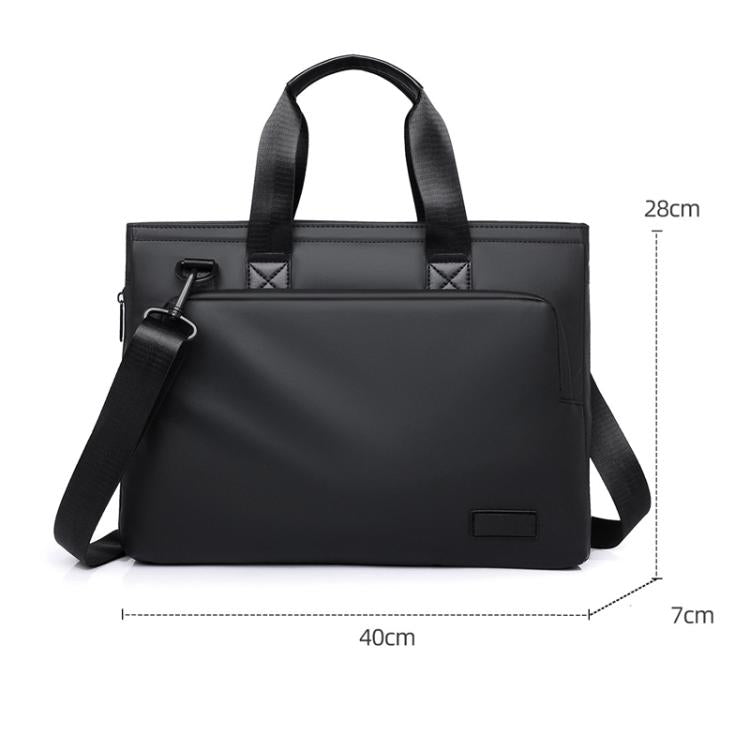 WEIXIER WD5667 Borsa porta laptop espandibile da uomo per laptop da 15,6 pollici, resistente all'acqua, borsa a tracolla per lavoro.