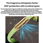 Braccialetto repellente per zanzare portatile con oli essenziali di piante da esterno, Rose Gold With Green, Rose Gold With Purple, Rose Gold With Beige, Rose Gold With Black, Gunmetal Gray With Green, Gunmetal Gray With Purple, Gunmetal Gray With Beig...