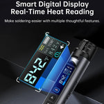 FNIRSI HS-03 Mini saldatore elettrico a temperatura costante con schermo da 0,96 pollici e tecnologia wireless, kit di riparazione.