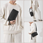 WEIXIER W133 Borsa a tracolla piccola da uomo, versatile pochette con 6 scomparti per carte, ideale per viaggi e uso quotidiano.