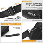 WEIXIER W133 Borsa a tracolla piccola da uomo, versatile pochette con 6 scomparti per carte, ideale per viaggi e uso quotidiano.
