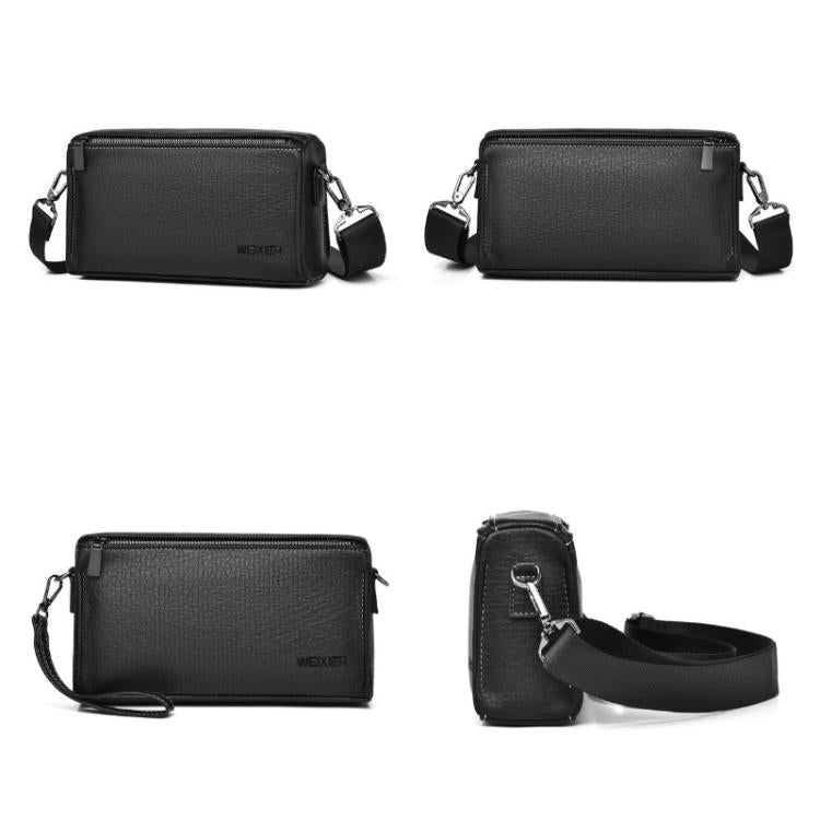 WEIXIER W133 Borsa a tracolla piccola da uomo, versatile pochette con 6 scomparti per carte, ideale per viaggi e uso quotidiano.