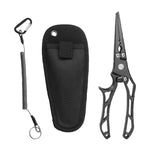 Pinza in acciaio inossidabile per tenere fermi i pesci, estrattore di ami ad anello aperto per la pesca con esche artificiali, Hollow Handle, With Storage Pouch