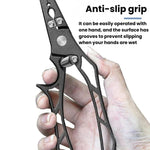 Pinza in acciaio inossidabile per tenere fermi i pesci, estrattore di ami ad anello aperto per la pesca con esche artificiali, Hollow Handle, With Storage Pouch
