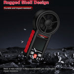 HABOTEST HT5005 Anemometro digitale portatile con display, misuratore di velocità e temperatura del vento ad alta precisione., HT5005