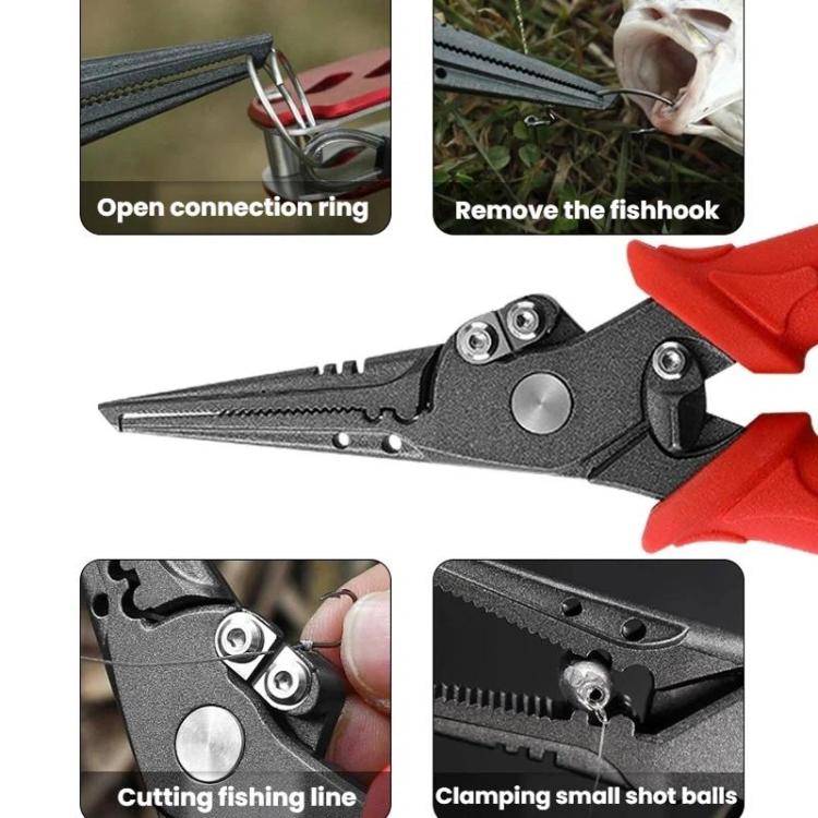 Pinze multifunzionali per esche artificiali, pinze da pesca in acciaio inossidabile