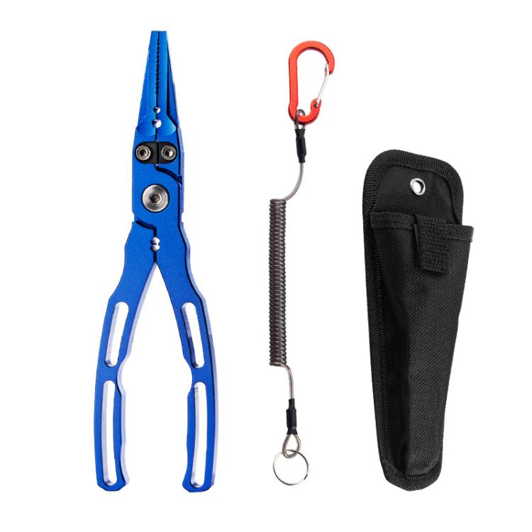 Pinze per esche in lega di alluminio per rimuovere gli ami, tagliare la lenza, controllare i pesci durante la pesca.