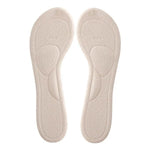 Soletta antiscivolo invisibile per mezze taglie da donna con tacco alto, Apricot Velvet, Black Velvet, Transparent