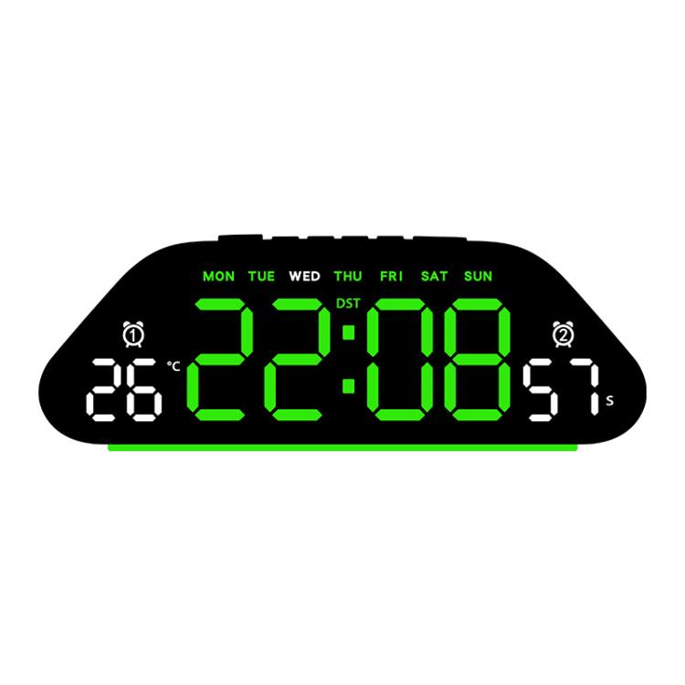 Sveglia digitale con ampio display a LED, 3 livelli di luminosità, funzione di attenuazione automatica, luce notturna d'atmosfera e timer.