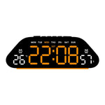 Sveglia digitale con ampio display a LED, 3 livelli di luminosità, funzione di attenuazione automatica, luce notturna d'atmosfera e timer.