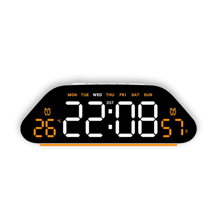 Sveglia digitale con ampio display a LED, 3 livelli di luminosità, funzione di attenuazione automatica, luce notturna d'atmosfera e timer.
