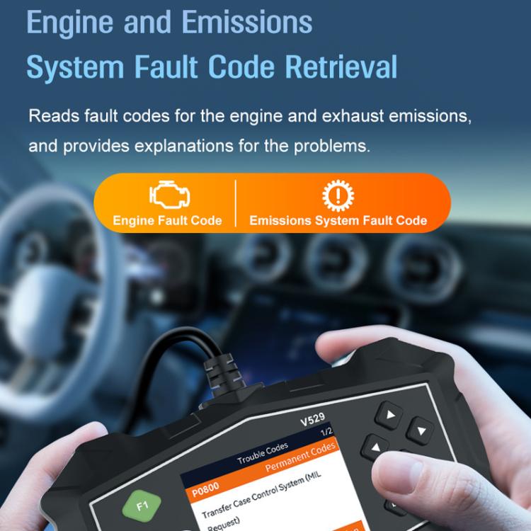 Scanner diagnostico guasti auto OBD2 sistema motore