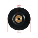 Testina abrasiva flessibile e pieghevole in gomma per smerigliatrice angolare con giunto morbido, disco adesivo, 3 inch 8cm M10, 3 inch 8cm M14, 3 inch 8cm M16, 4 inch 10cm M10, 4 inch 10cm M14, 4 inch 10cm M16
