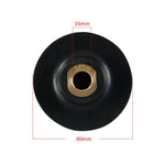 Testina abrasiva flessibile e pieghevole in gomma per smerigliatrice angolare con giunto morbido, disco adesivo, 3 inch 8cm M10, 3 inch 8cm M14, 3 inch 8cm M16, 4 inch 10cm M10, 4 inch 10cm M14, 4 inch 10cm M16