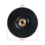 Testina abrasiva flessibile e pieghevole in gomma per smerigliatrice angolare con giunto morbido, disco adesivo, 3 inch 8cm M10, 3 inch 8cm M14, 3 inch 8cm M16, 4 inch 10cm M10, 4 inch 10cm M14, 4 inch 10cm M16