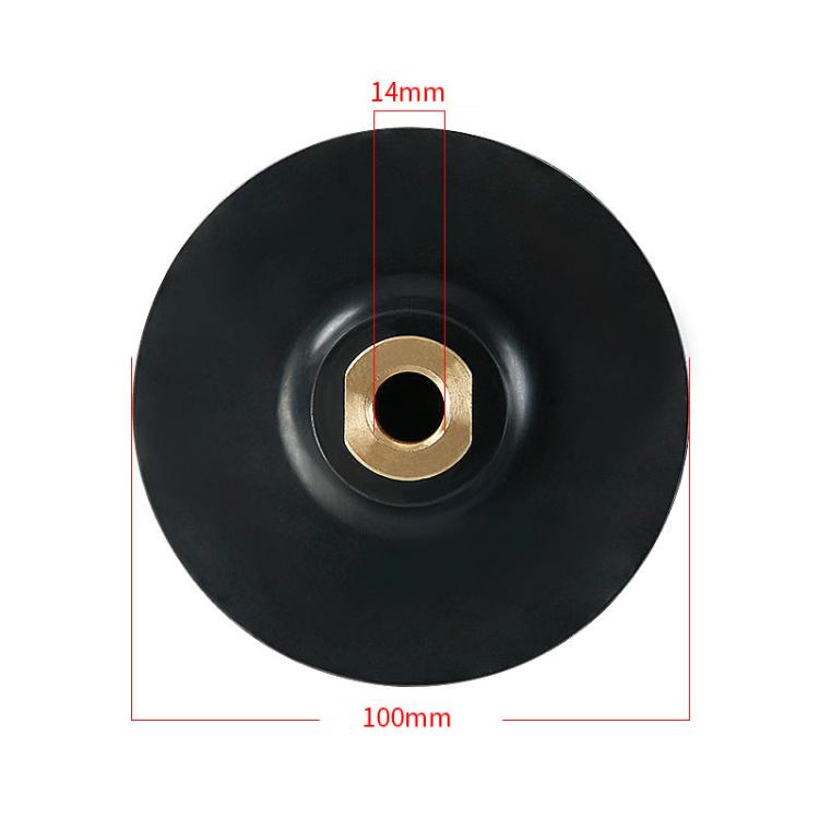 Testina abrasiva flessibile e pieghevole in gomma per smerigliatrice angolare con giunto morbido, disco adesivo, 3 inch 8cm M10, 3 inch 8cm M14, 3 inch 8cm M16, 4 inch 10cm M10, 4 inch 10cm M14, 4 inch 10cm M16