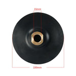 Testina abrasiva flessibile e pieghevole in gomma per smerigliatrice angolare con giunto morbido, disco adesivo, 3 inch 8cm M10, 3 inch 8cm M14, 3 inch 8cm M16, 4 inch 10cm M10, 4 inch 10cm M14, 4 inch 10cm M16