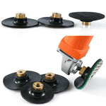Testina abrasiva flessibile e pieghevole in gomma per smerigliatrice angolare con giunto morbido, disco adesivo, 3 inch 8cm M10, 3 inch 8cm M14, 3 inch 8cm M16, 4 inch 10cm M10, 4 inch 10cm M14, 4 inch 10cm M16