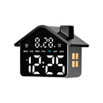 Sveglia digitale a forma di casa con luce notturna, doppia sveglia e funzione timer, 4 livelli di luminosità., GH9033 Black+Yellow Light, GH9033 Black+White Light, GH9033 Black+Red Light, GH9033 Black+Blue Light, GH9033 Black+Green Light               ...