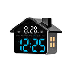 Sveglia digitale a forma di casa con luce notturna, doppia sveglia e funzione timer, 4 livelli di luminosità., GH9033 Black+Yellow Light, GH9033 Black+White Light, GH9033 Black+Red Light, GH9033 Black+Blue Light, GH9033 Black+Green Light               ...