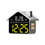 Sveglia digitale a forma di casa con luce notturna, doppia sveglia e funzione timer, 4 livelli di luminosità., GH9033 Black+Yellow Light, GH9033 Black+White Light, GH9033 Black+Red Light, GH9033 Black+Blue Light, GH9033 Black+Green Light               ...