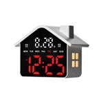 Sveglia digitale a forma di casa con luce notturna, doppia sveglia e funzione timer, 4 livelli di luminosità., GH9033 Black+Yellow Light, GH9033 Black+White Light, GH9033 Black+Red Light, GH9033 Black+Blue Light, GH9033 Black+Green Light               ...