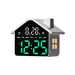 Sveglia digitale a forma di casa con luce notturna, doppia sveglia e funzione timer, 4 livelli di luminosità., GH9033 Black+Yellow Light, GH9033 Black+White Light, GH9033 Black+Red Light, GH9033 Black+Blue Light, GH9033 Black+Green Light               ...