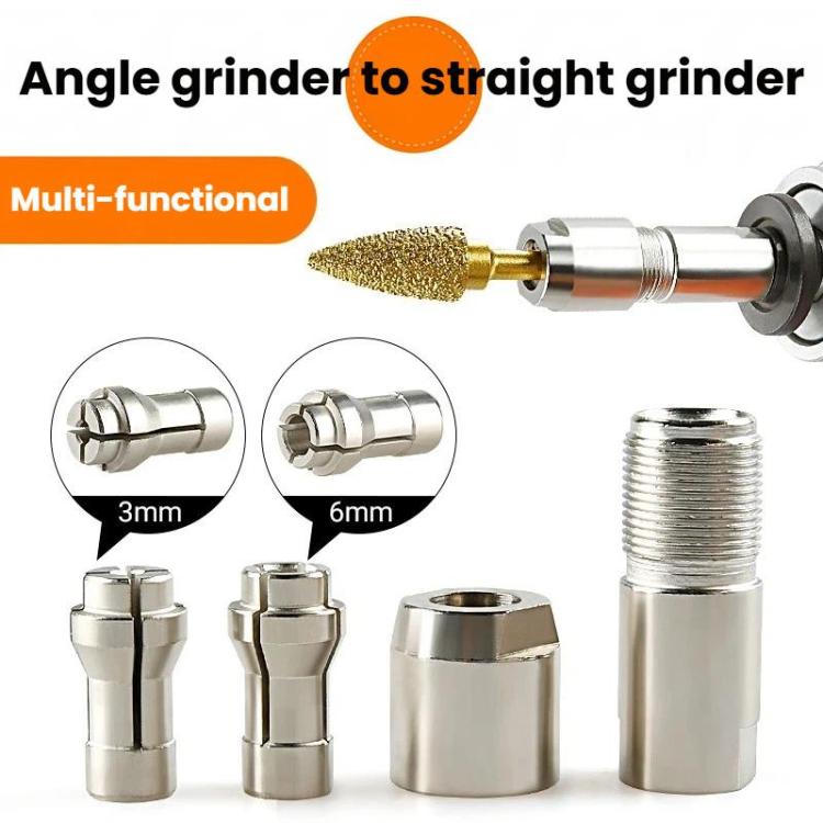 Conversione da smerigliatrice angolare a smerigliatrice diritta Accessori per smerigliatrice a mandrino, 3mm M10, 6mm M10, 3mm M14, 6mm M14
